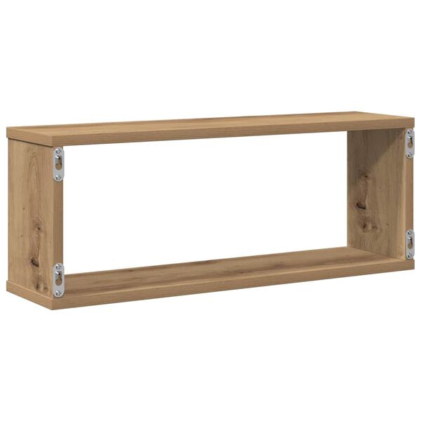 vidaXL Ράφια κύβων τοίχου 4 τεμάχια Artisan Oak Κατασκευασμένο ξύλο