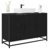 vidaXL Ντουλάπα Νιπτήρα Mπάνιου με ράφι Μαύρη δρυς 90 x 33 x 60 εκ.