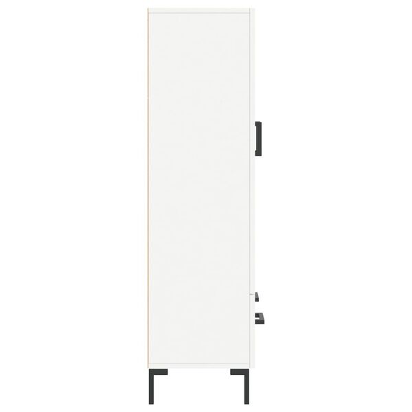 vidaXL Ντουλάπα Λευκή 69,5 x 31 x 115 εκ. από Επεξεργασμένο Ξύλο