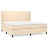 vidaXL &Kappa;&rho;&epsilon;&beta;ά&tau;&iota; Boxspring &mu;&epsilon; &Sigma;&tau;&rho;ώ&mu;&alpha; &Kappa;&rho;&epsilon;&mu; 200x200 &epsilon;&kappa;. &Upsilon;&phi;&alpha;&sigma;&mu;ά&tau;&iota;&nu;&omicron;
