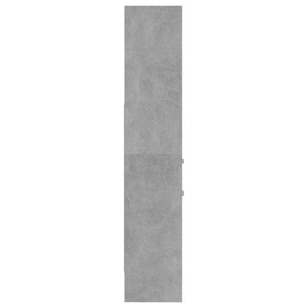 vidaXL Βιβλιοθήκη Γκρι Σκυροδέματος 40 x 35 x 180 εκ. από Επεξ. Ξύλο
