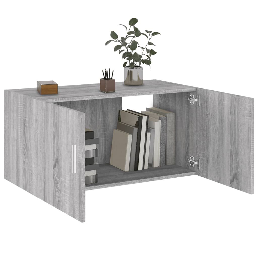 vidaXL Ντουλάπι Τοίχου Γκρι Sonoma 80 x 39 x 40 εκ. από Επεξεργ. Ξύλο