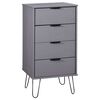 vidaXL &Sigma;&upsilon;&rho;&tau;&alpha;&rho;&iota;έ&rho;&alpha; &Gamma;&kappa;&rho;&iota; 45 x 39,5 x 90,3 &epsilon;&kappa;. &alpha;&pi;ό &Mu;&alpha;&sigma;ί&phi; &Xi;ύ&lambda;&omicron; &Pi;&epsilon;ύ&kappa;&omicron;&upsilon;