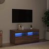vidaXL Έπιπλο Τηλεόρασης με LED Καφέ Δρυς 90 x 35 x 40 εκ.