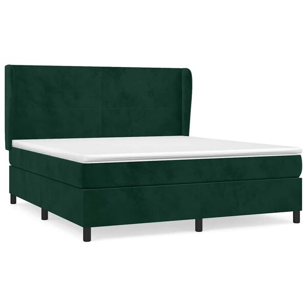 vidaXL &Kappa;&rho;&epsilon;&beta;ά&tau;&iota; Boxspring &mu;&epsilon; &Sigma;&tau;&rho;ώ&mu;&alpha; &Sigma;&kappa;&omicron;ύ&rho;&omicron; &Pi;&rho;ά&sigma;&iota;&nu;&omicron; 180x200&epsilon;&kappa;. &Beta;&epsilon;&lambda;&omicron;ύ&delta;&iota;&nu;&omicron;