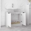 vidaXL Ντουλάπι Μπάνιου Γυαλιστερό Λευκό 64,5x33,5x59εκ. Επεξεργ. Ξύλο