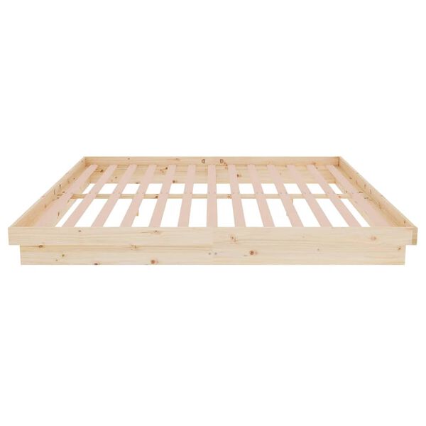 vidaXL Πλαίσιο Κρεβατιού 180 x 200 εκ. Μασίφ Ξύλο Super King Size