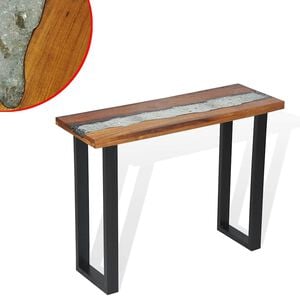 vidaXL &Kappa;&omicron;&nu;&sigma;ό&lambda;&alpha; &Tau;&rho;&alpha;&pi;έ&zeta;&iota; 100 x 35 x 75 &epsilon;&kappa;. &alpha;&pi;ό &Xi;ύ&lambda;&omicron; Teak