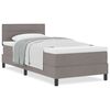 vidaXL Κρεβάτι box spring με στρώμα με στρώμα Taupe 80 x 200 cm ύφασμα