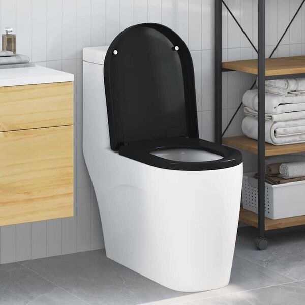 vidaXL Λεκάνη Μαύρο 48 x 36.5 x 4.5 εκ Πολυπροπυλένιο