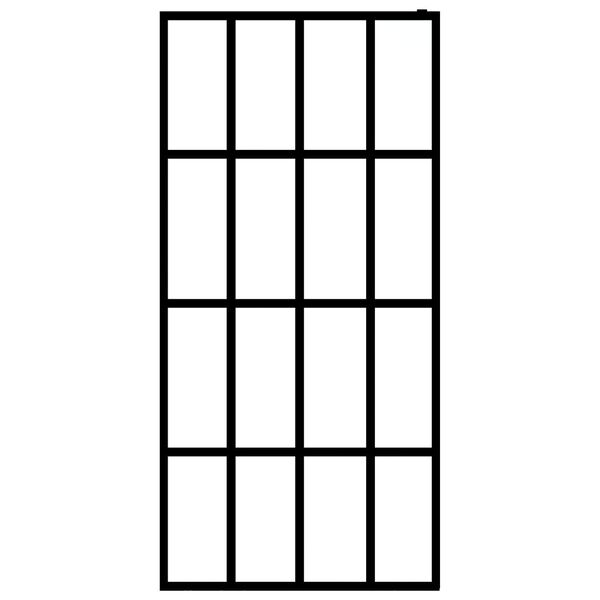 vidaXL Διαχωριστικό Ντουζιέρας 100 x 195 εκ. από Διάφανο Ψημένο Γυαλί