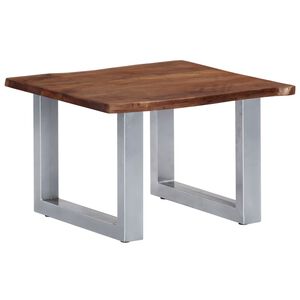 vidaXL &Tau;&rho;&alpha;&pi;&epsilon;&zeta;ά&kappa;&iota; &Sigma;&alpha;&lambda;&omicron;&nu;&iota;&omicron;ύ Live Edge 60x60x40 &epsilon;&kappa;. &Mu;&alpha;&sigma;ί&phi; &Xi;ύ&lambda;&omicron; &Alpha;&kappa;&alpha;&kappa;ί&alpha;&sigmaf;