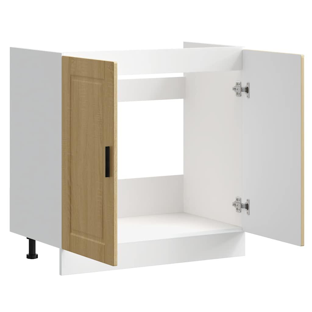 vidaXL Ντουλάπι βάσης νεροχύτη Porto Δρυς sonoma 80x46x81,5 cm