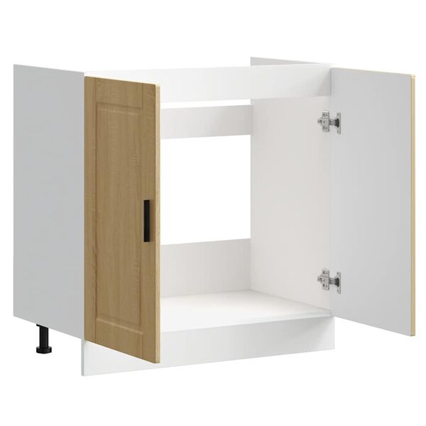 vidaXL Ντουλάπι βάσης νεροχύτη Porto Δρυς sonoma 80x46x81,5 cm
