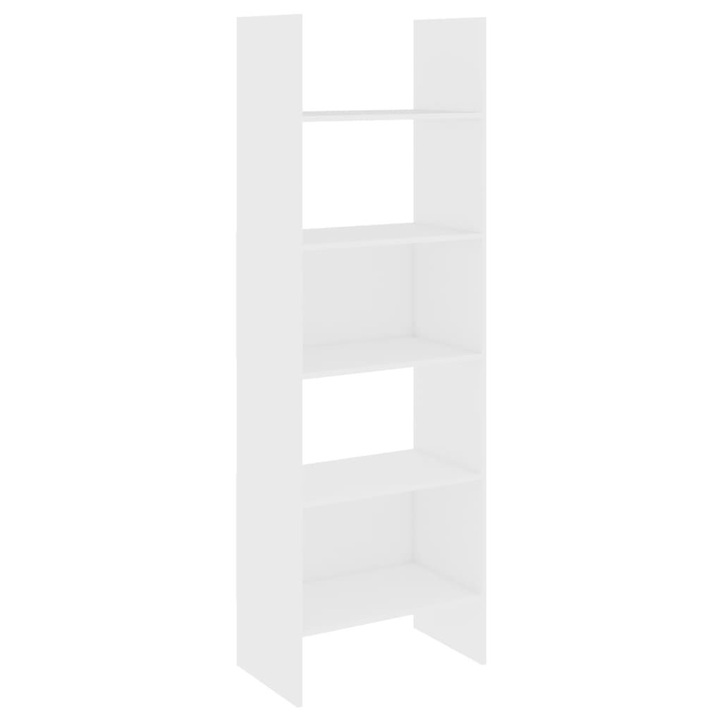 vidaXL Βιβλιοθήκη Λευκή 60 x 35 x 180 εκ. από Επεξ. Ξύλο