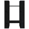 vidaXL Βιβλιοθήκη/Διαχωριστικό Χώρου Μαύρο 41x35x57 εκ. Μασίφ Πεύκο