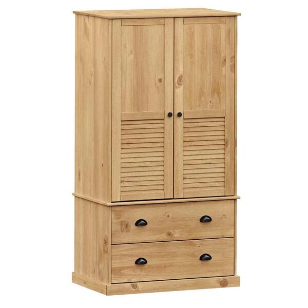 vidaXL Ντουλάπα VIGO 90 x 55 x 170 εκ. από Μασίφ Ξύλο Πεύκου