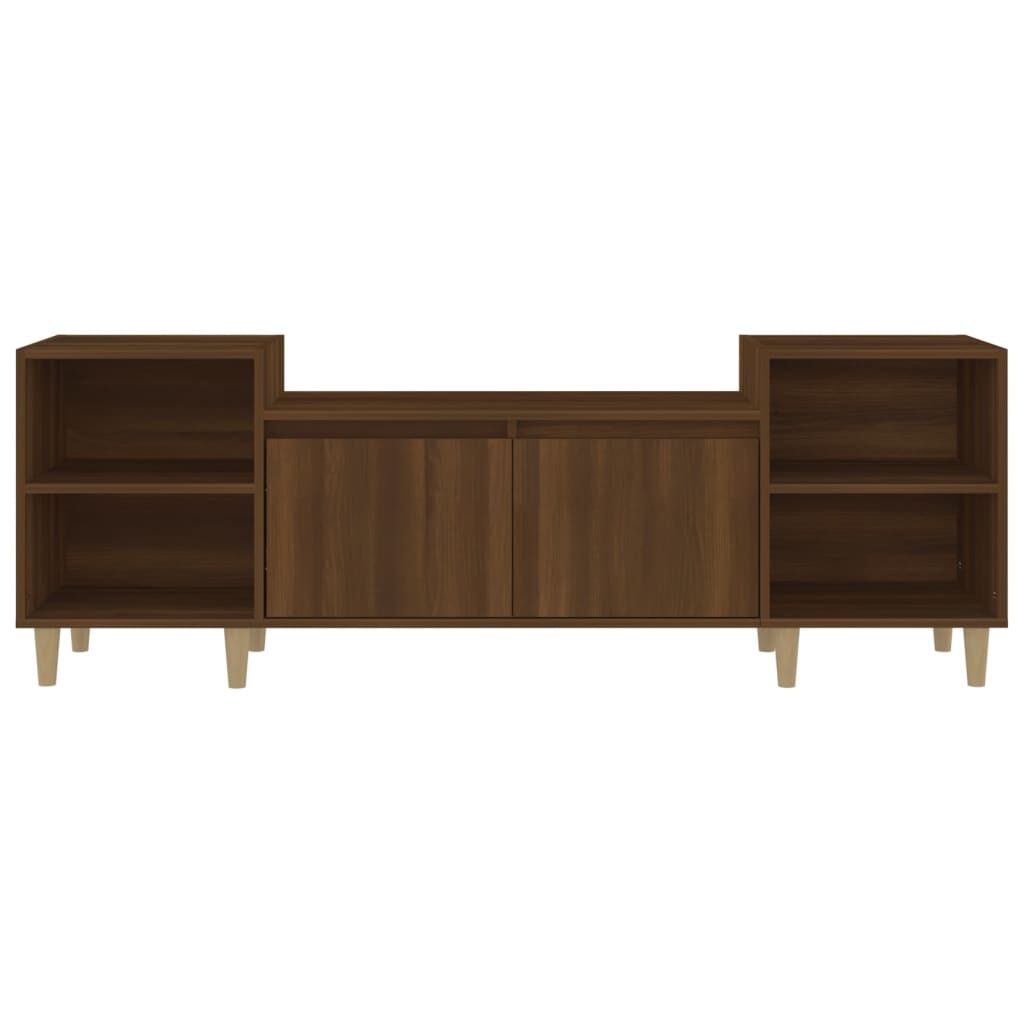 vidaXL Έπιπλο Τηλεόρασης Καφέ Δρυς 160x35x55 εκ. Επεξεργασμένο Ξύλο