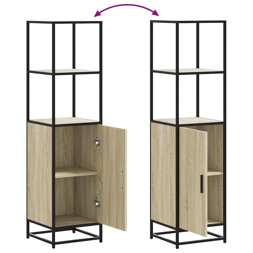 vidaXL Highboard Sonoma Oak Κατασκευασμένο ξύλο και μέταλλο