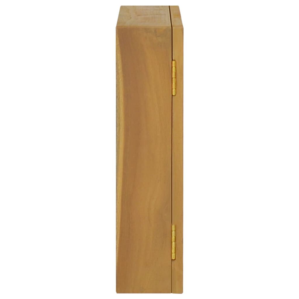 vidaXL Ντουλάπι Καθρέφτη 60 x 10 x 40 εκ. από Μασίφ Ξύλο Teak