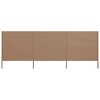 vidaXL Προστατευτικό Αέρα με 3 Πάνελ Χρώμα Taupe 400 x 120 εκ. Ύφασμα