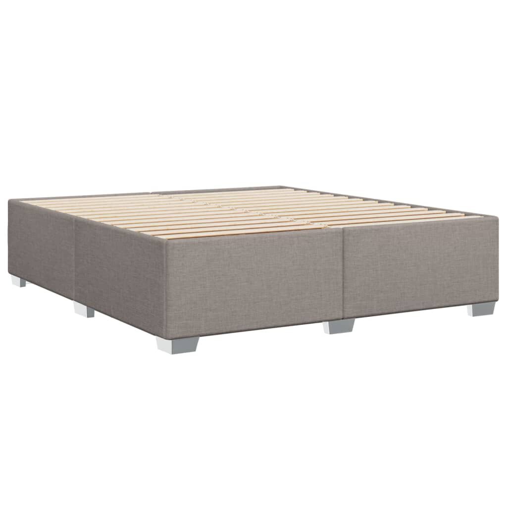 vidaXL Σκελετός Κρεβατιού Χωρίς Στρώμα Taupe 180x200 εκ. Υφασμάτινο