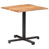 vidaXL &Tau;&rho;&alpha;&pi;έ&zeta;&iota; Bistro Live Edge 80x80x75 &epsilon;&kappa;. &alpha;&pi;ό &Mu;&alpha;&sigma;ί&phi; &Xi;ύ&lambda;&omicron; &Alpha;&kappa;&alpha;&kappa;ί&alpha;&sigmaf;