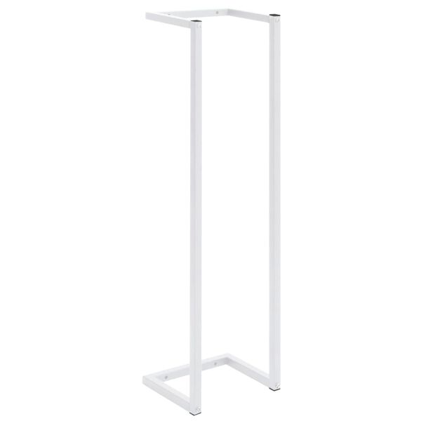 vidaXL Βάση για Πετσέτες Επιτοίχια Λευκή 25 x 20 x 95 εκ. Ατσάλινη