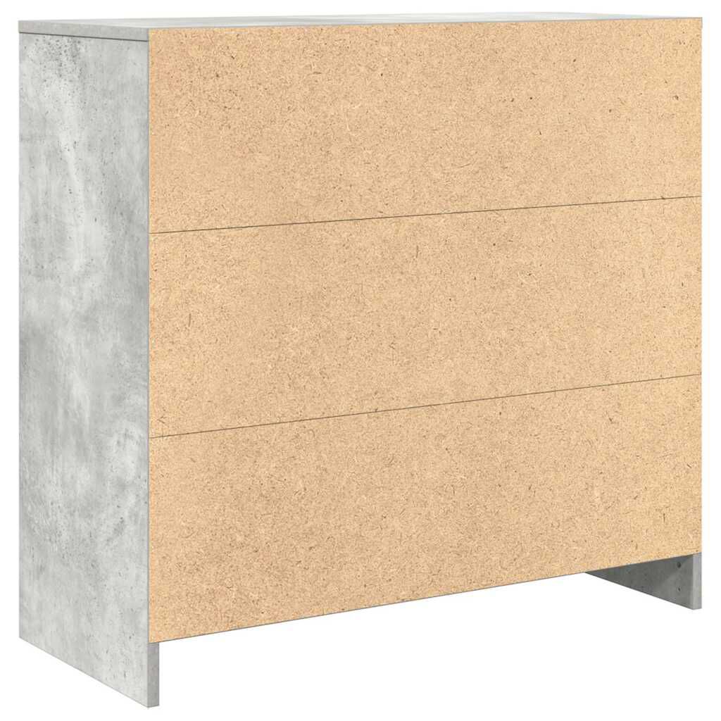 vidaXL Συρταριέρα με Συρτάρια Γκρι Σκυρ. 80x34x76 εκ. από Επεξ. Ξύλο