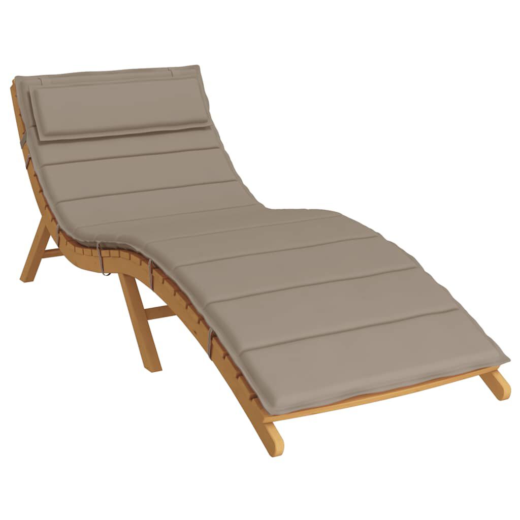 vidaXL Μαξιλάρι Ξαπλώστρας Taupe 180x60x4 εκ. από Ύφασμα Oxford