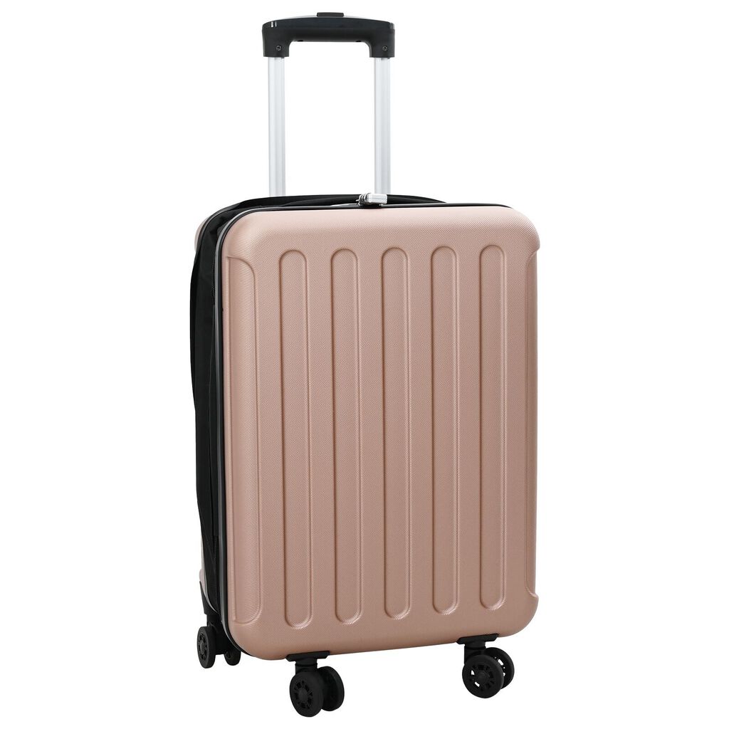 vidaXL Βαλίτσα Σκληρής Θήκης 20'' Ροζ Χρυσό 34x23x55.5 εκ. ABS