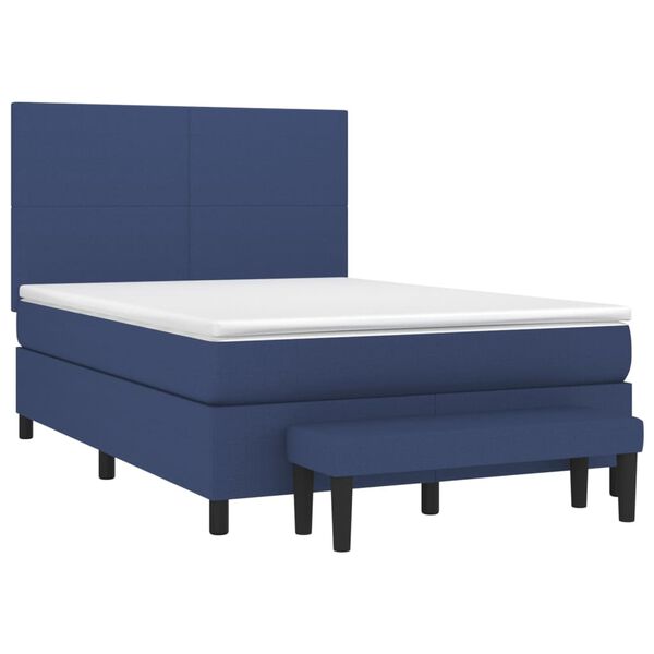 vidaXL &Kappa;&rho;&epsilon;&beta;ά&tau;&iota; Boxspring &mu;&epsilon; &Sigma;&tau;&rho;ώ&mu;&alpha; &Mu;&pi;&lambda;&epsilon; 140x190 &epsilon;&kappa;. &Upsilon;&phi;&alpha;&sigma;&mu;ά&tau;&iota;&nu;&omicron;