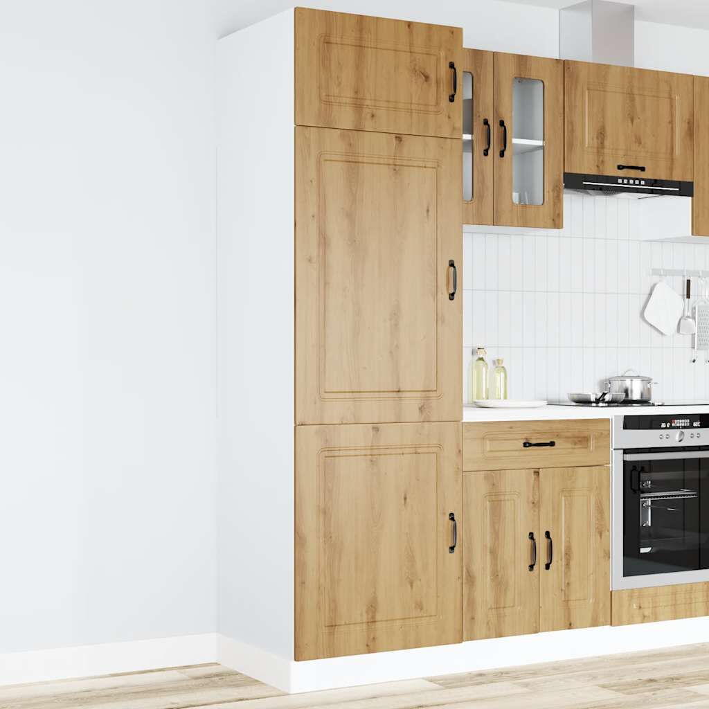 vidaXL Ντουλάπι κουζίνας "Kalmar" High Gloss White Engineered Wood