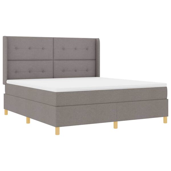 vidaXL &Kappa;&rho;&epsilon;&beta;ά&tau;&iota; &mu;&epsilon; &epsilon;&lambda;&alpha;&tau;ή&rho;&iota;&alpha; &mu;&epsilon; &sigma;&tau;&rho;ώ&mu;&alpha; Taupe 180 x 200 cm ύ&phi;&alpha;&sigma;&mu;&alpha;