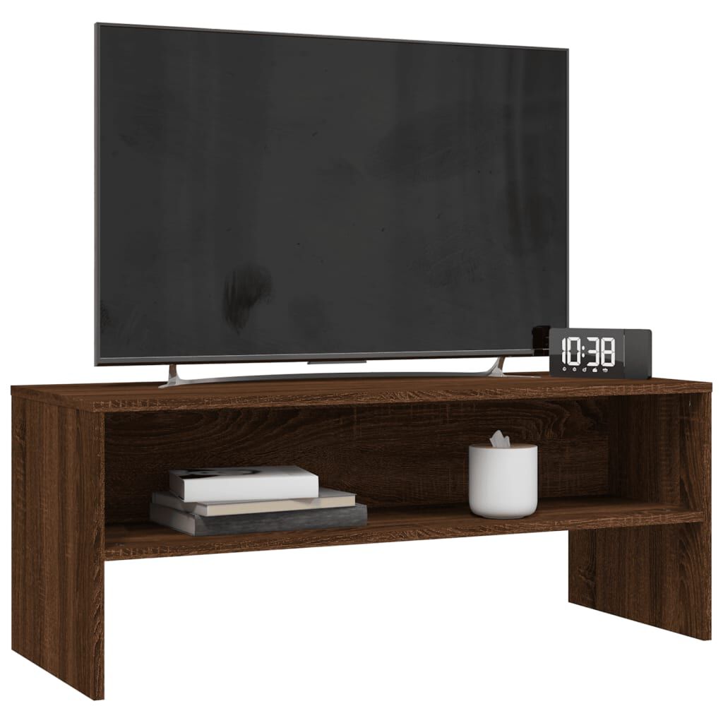 vidaXL Έπιπλο Τηλεόρασης Καφέ Δρυς 100x40x40 εκ. Επεξεργασμένο Ξύλο