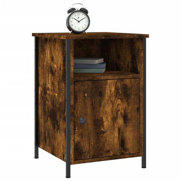 vidaXL Κομοδίνο Καπνιστή Δρυς 40x42x60 εκ. από Επεξεργασμένο Ξύλο