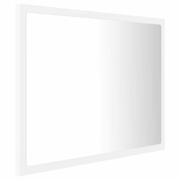 vidaXL Καθρέφτης Μπάνιου με LED Λευκός 60 x 8,5 x 37 εκ. Ακρυλικός
