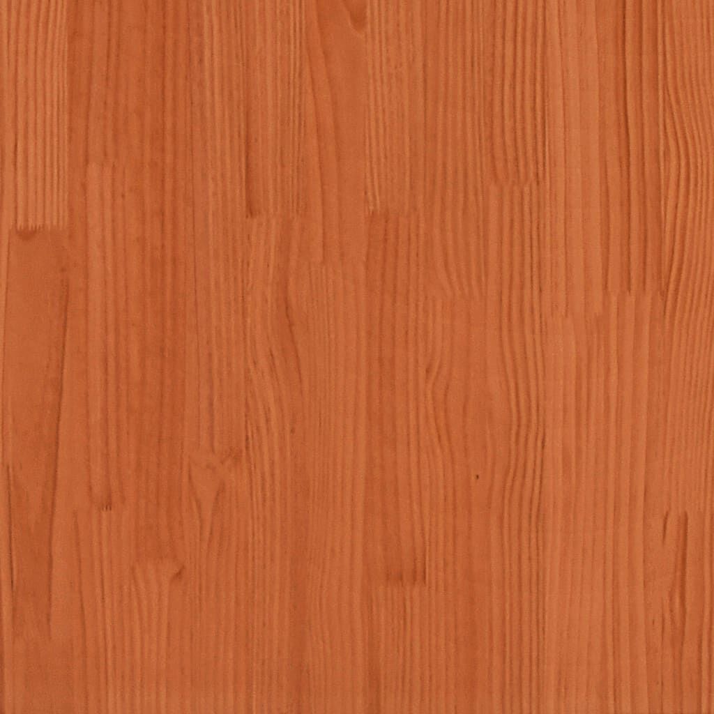 vidaXL Οροφή Κρεβατιού Παιδική Καφέ 55x99x139,5 εκ Μασίφ Ξύλο Πεύκου