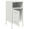 vidaXL Κομοδίνο Λευκό 36x39x68 εκ. από Χάλυβα