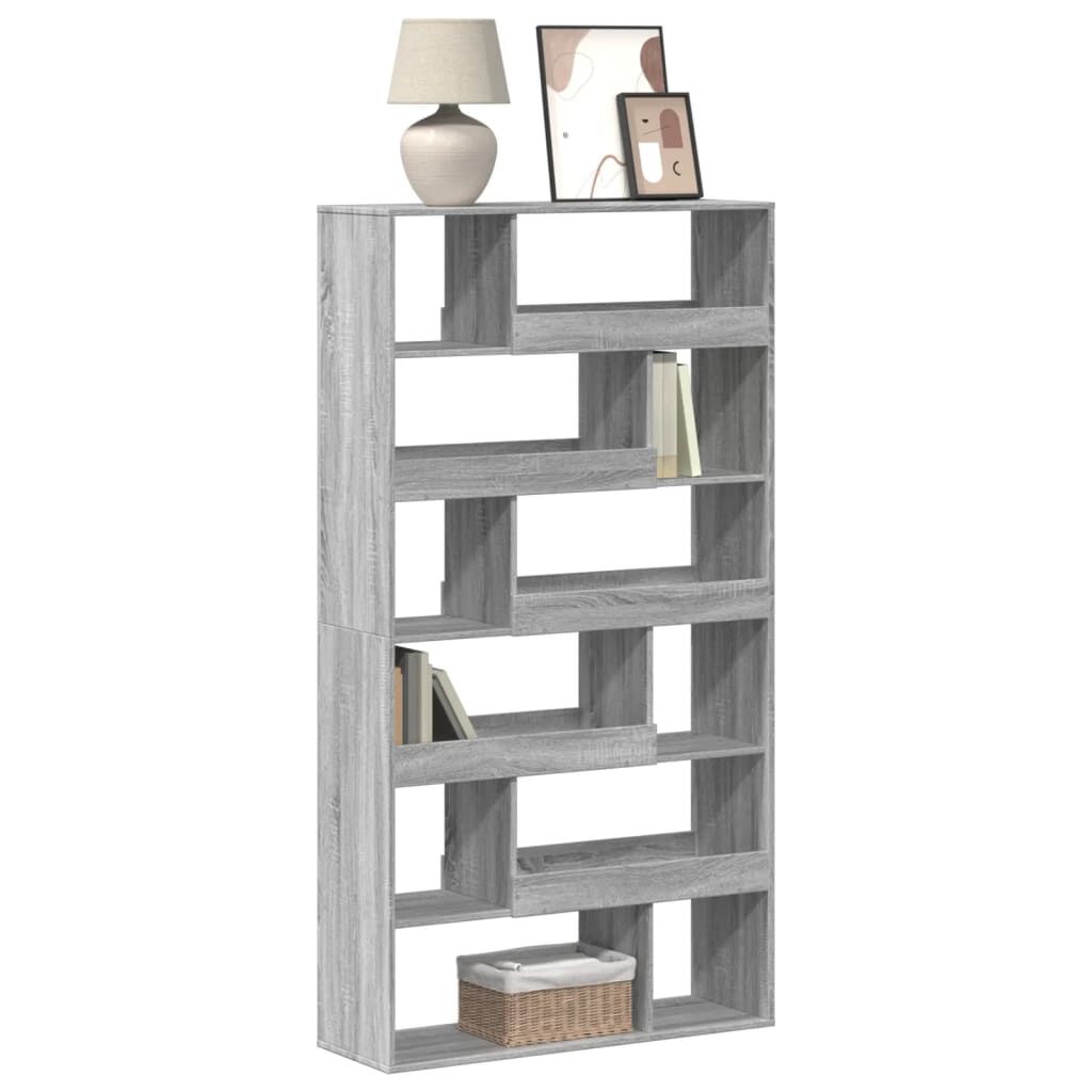 vidaXL Βιβλιοθήκη Γκρι Sonoma 100x33x187,5 εκ. από Επεξεργ. Ξύλο