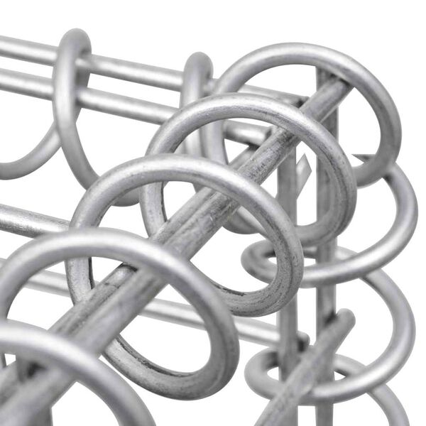 vidaXL Συρματοκιβώτιο Στύλος 50 x 50 x 140 εκ. Σιδερένιο