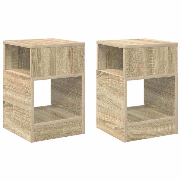 vidaXL End Table 2 pcs &Delta;&rho;ύ&sigmaf; Sonoma 30,5 x 30 x 45 &epsilon;&kappa;