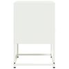 vidaXL Κομοδίνο Λευκό 36x39x60,5 εκ. από Χάλυβα