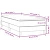 vidaXL Box Spring &kappa;&rho;&epsilon;&beta;ά&tau;&iota; &mu;&epsilon; &sigma;&tau;&rho;ώ&mu;&alpha; &alpha;&nu;&omicron;&iota;&chi;&tau;ό &gamma;&kappa;&rho;&iota; 90x210 cm &Beta;&epsilon;&lambda;&omicron;ύ&delta;&iota;&nu;&omicron;
