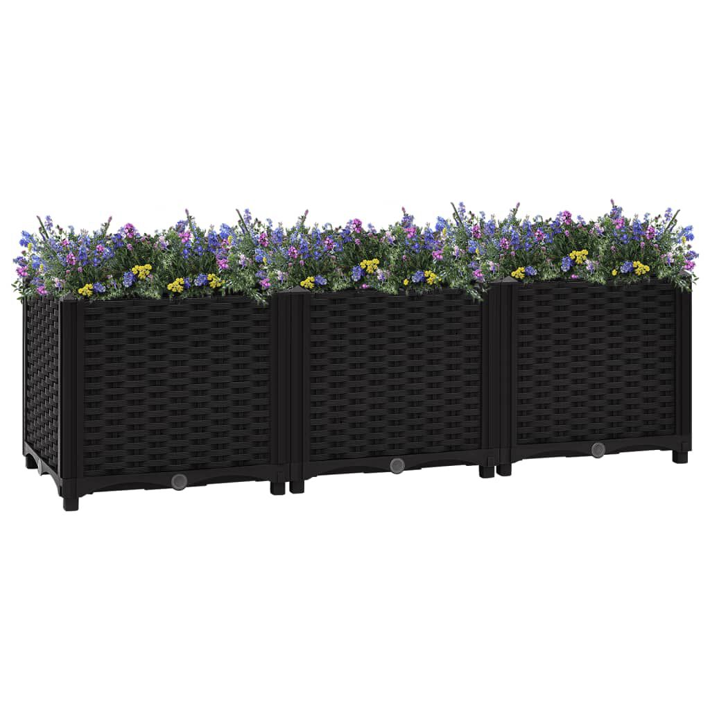 vidaXL Ζαρντινιέρα 120 x 40 x 38 εκ. από Πολυπροπυλένιο