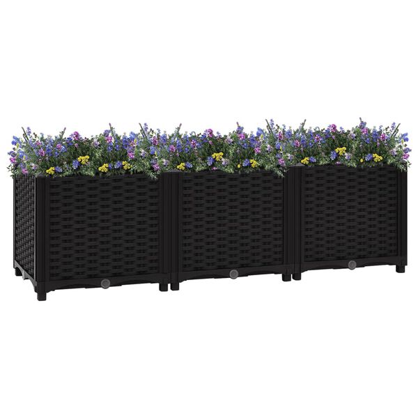 vidaXL Ζαρντινιέρα 120 x 40 x 38 εκ. από Πολυπροπυλένιο