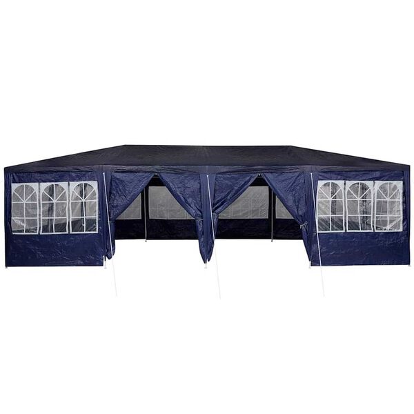 vidaXL Σκηνή Πάρτυ Μπλε και άσπρο 800 x 400 x 266 εκ