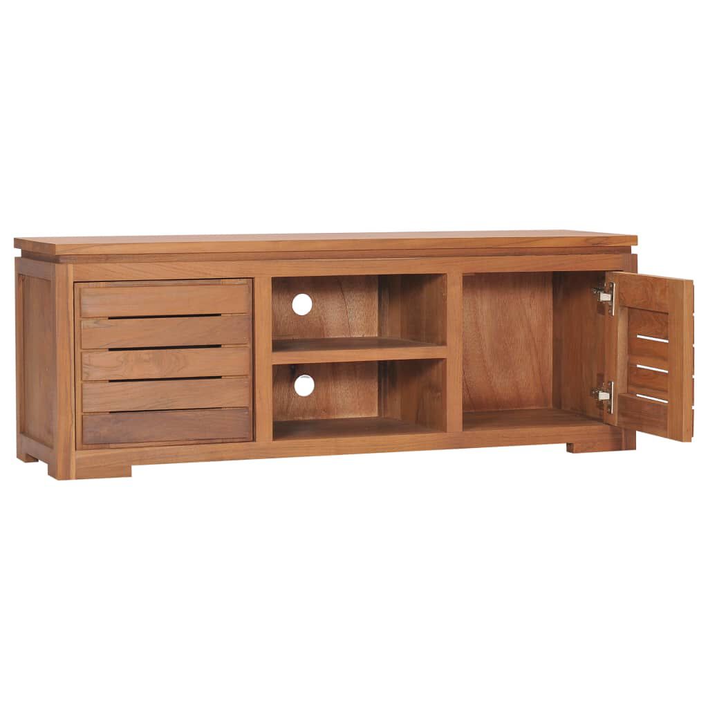 vidaXL Έπιπλο Τηλεόρασης 110 x 30 x 40 εκ. από Μασίφ Ξύλο Teak