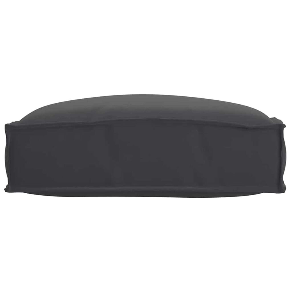 vidaXL Μαξιλάρι παλέτας για κάθισμα Μαύρο 50 x 50 x 12 cm
