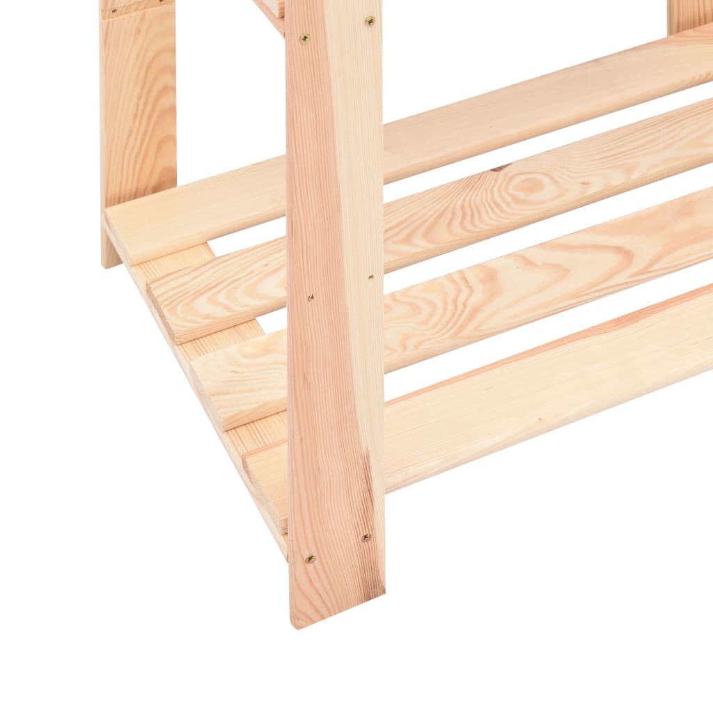 vidaXL Ραφιέρα 5 Επιπέδων 250 κ. 80x38x170 εκ. από Μασίφ Ξύλο Πεύκου
